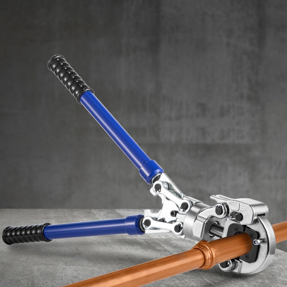 VEVOR Pinza Crimpatrice 1,27 cm 1,90 cm 2,54 cm, Pinza Pressa Tubi Multistrato Forza Pressione Max 6 T, Pressatrice per Tubi Multistrato di Acciaio 40CR, Crimpatrice Idraulica Adatto a Vari Settori