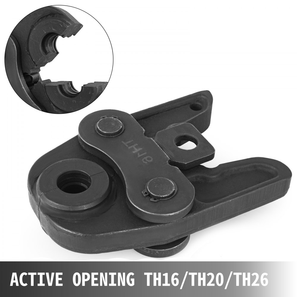 VEVOR 3 Pezzi Ganascia per Pinza Crimpatrice TH16/20/26 Metallo 22,8 cm Utensile per tubo