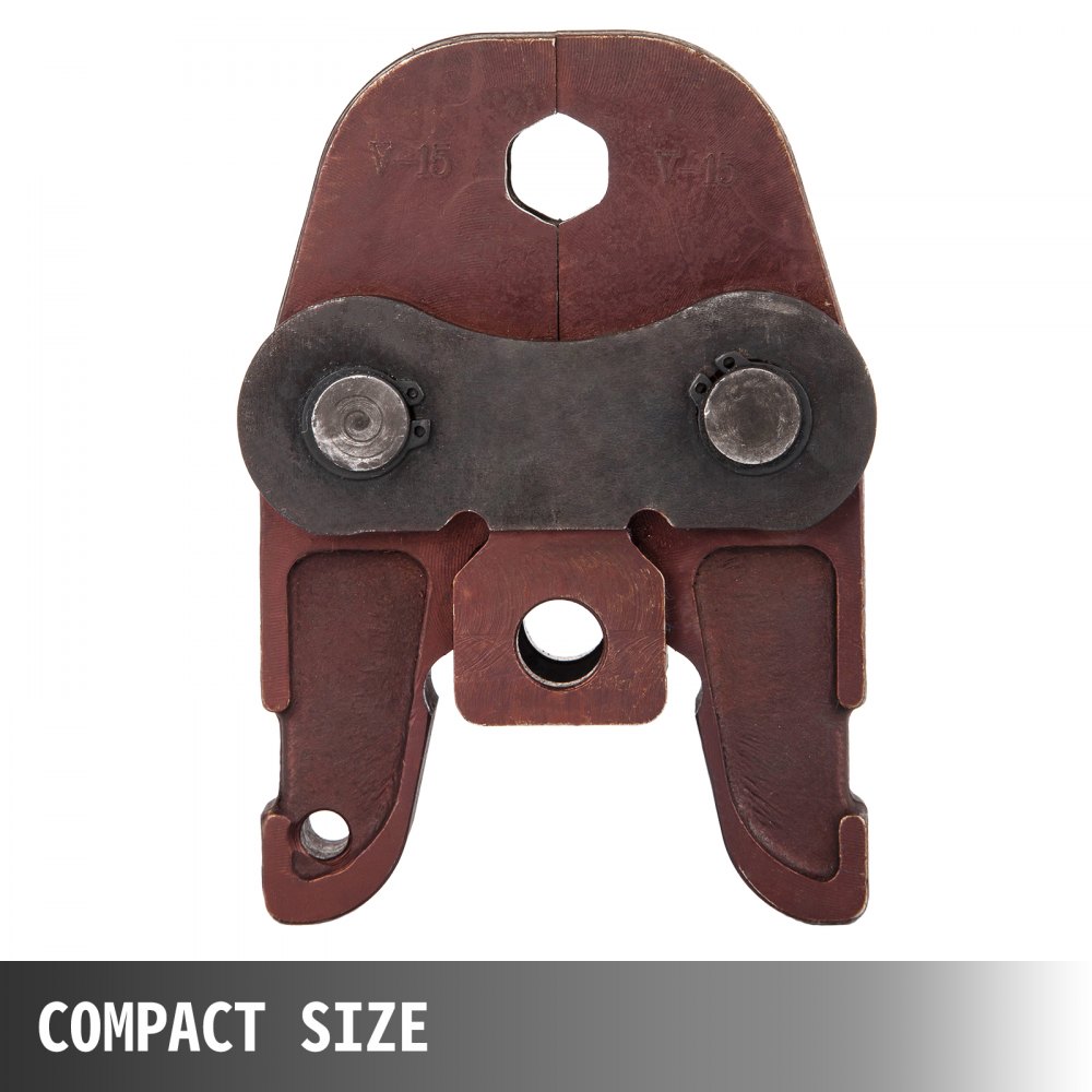 VEVOR Pinze a Crimpare per Tubi a Fiore V15mm, Pinze a Crimpare per Tubi Idraulici in Acciaio 5LBS, Ganasce per Idraulici a Pressione Ganasce per Raccordi a Pressare Crimpare per Idraulici a Pressione