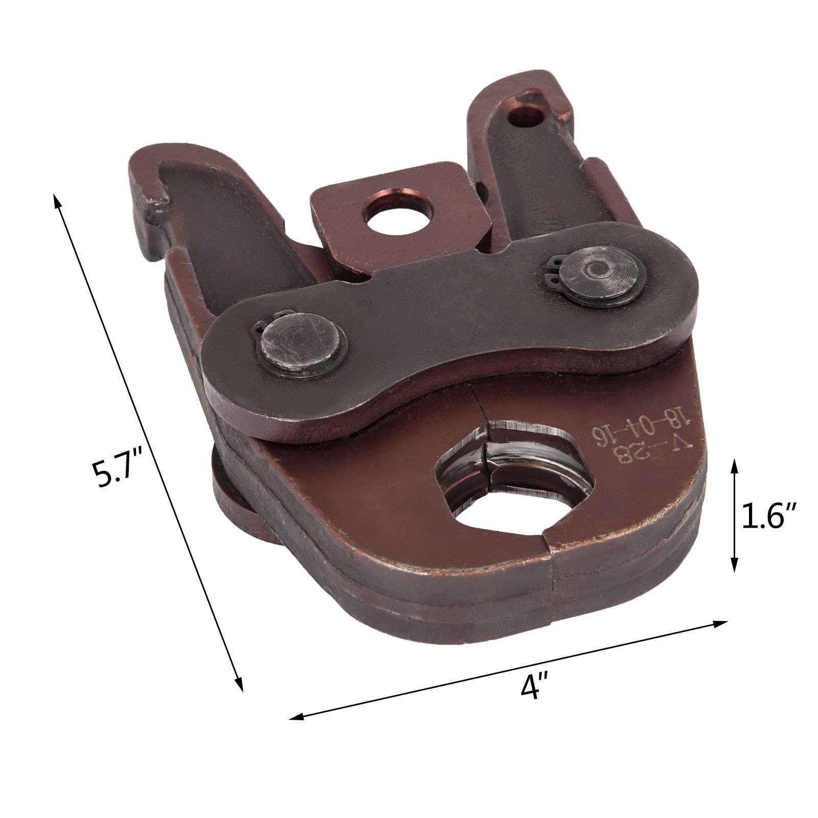 VEVOR  Pinza Crimpatrice V28 Apertura max 28 mm, Pinza a Pressare Ganascia, Ganasce Professionali in Acciaio per il Collegamento di Tubi in Plastica di Alluminio, Tubi in PEX, Tubi in PB