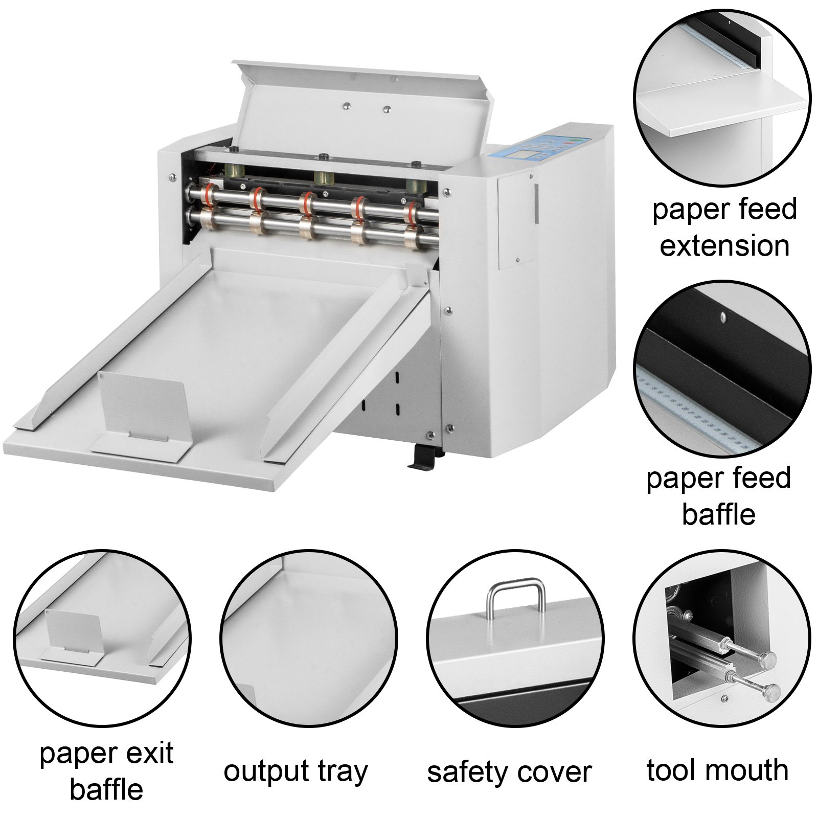 Vevor Perforatrice Elettrica Carta 330mm Strumento Per Cordonatrice Per Carta