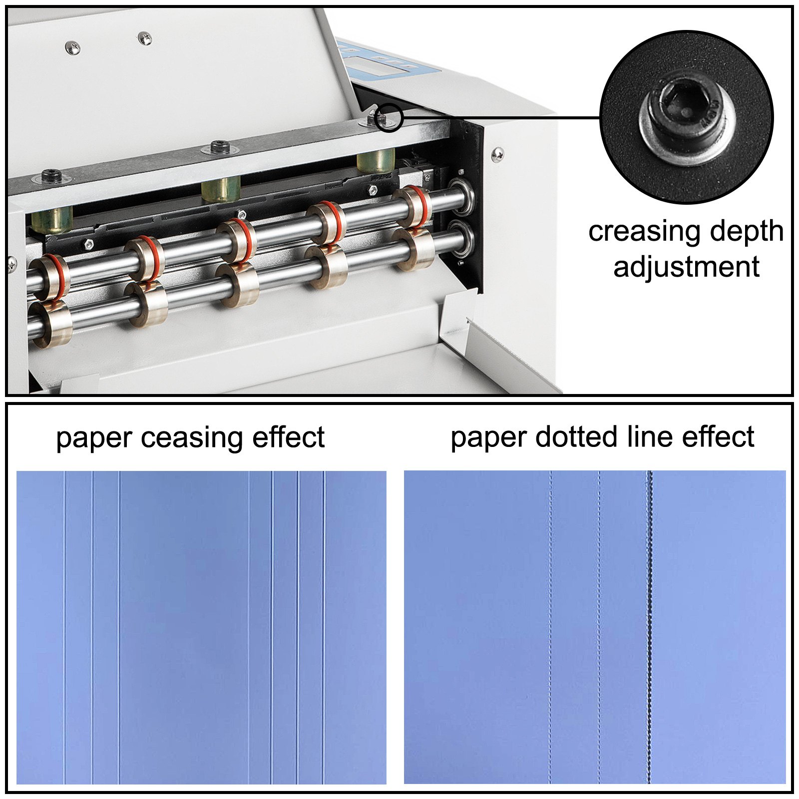 Vevor Perforatrice Elettrica Carta 330mm Strumento Per Cordonatrice Per Carta