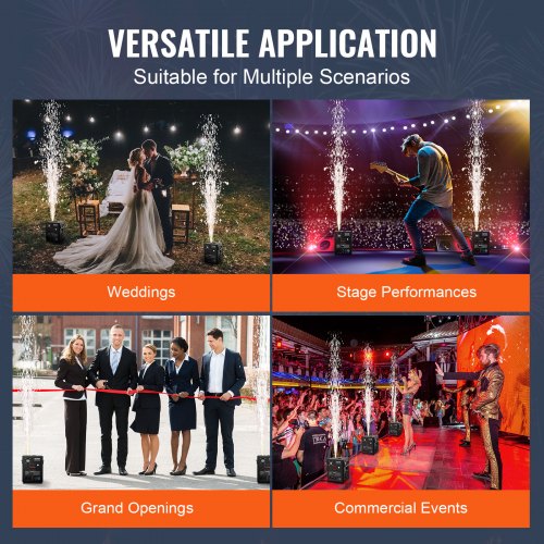 Macchina Pirotecnica A Freddo 530W Con Telecomando | Effetti Scenici Per Matrimoni, Feste, Eventi - Foto 4