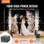 VEVOR Macchina per scintille 700 W 4 Pz Macchina pirotecnica Macchina fuochi d'artificio in lega di alluminio Controllore DMX Regolabile 2-5m Macchina per scintille fredde 7 min spettacoli DJ, feste