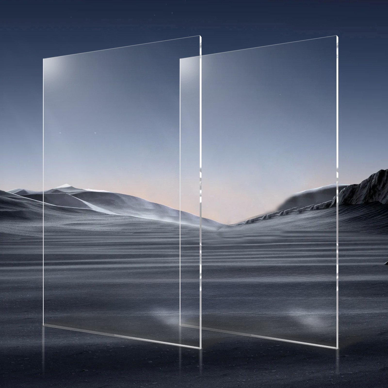 VEVOR Lastra Acrilica in Plexiglass, 610 x 1219 mm, Spessore 3 mm, Vetro Trasparente Fuso in Plastica Trasparente per Progetti di Artigianato, Vetro di Ricambio per Cornici, Espositore Fai da Te