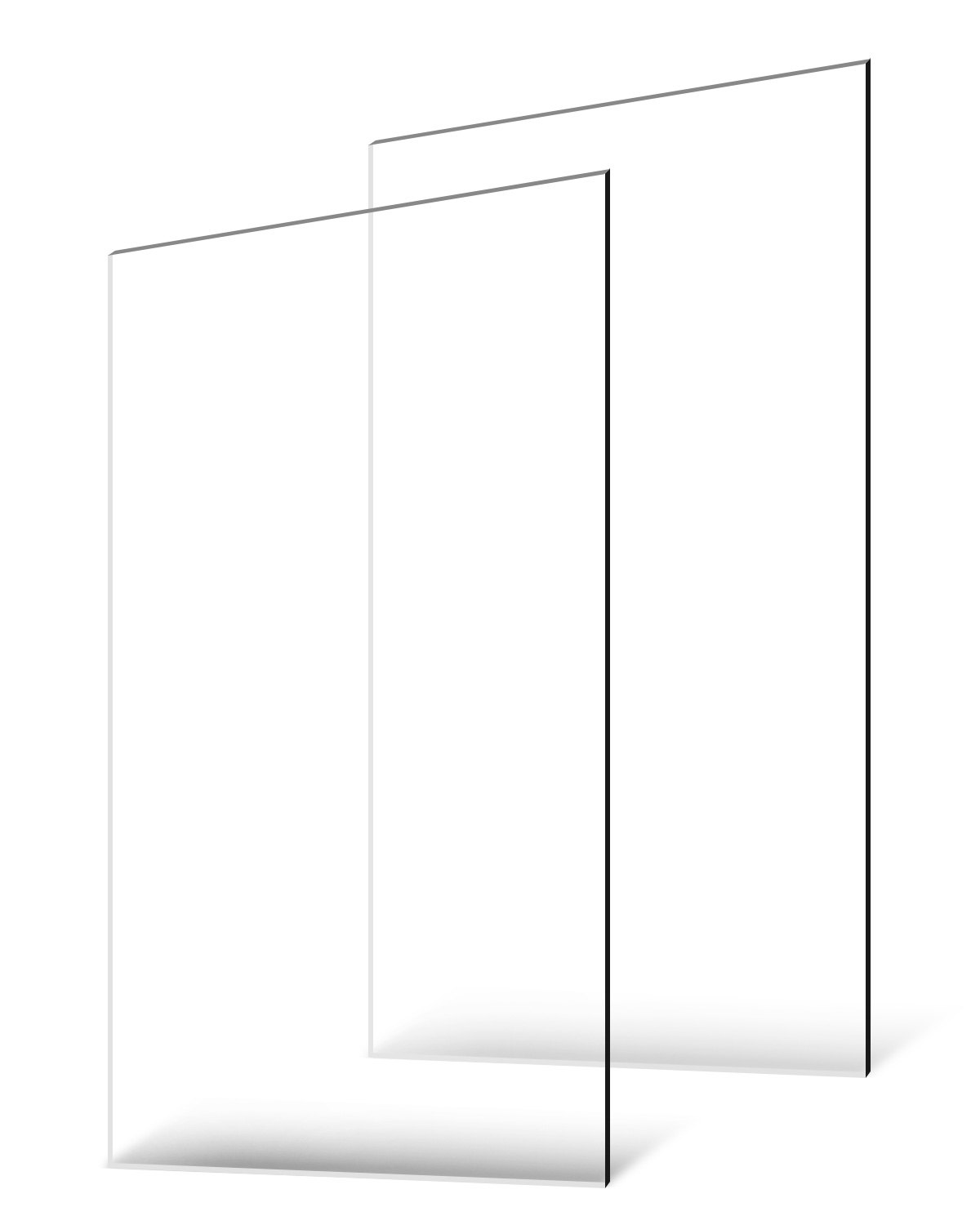 VEVOR Lastra Acrilica in Plexiglass, 610 x 1219 mm, Spessore 3 mm, Vetro Trasparente Fuso in Plastica Trasparente per Progetti di Artigianato, Vetro di Ricambio per Cornici, Espositore Fai da Te