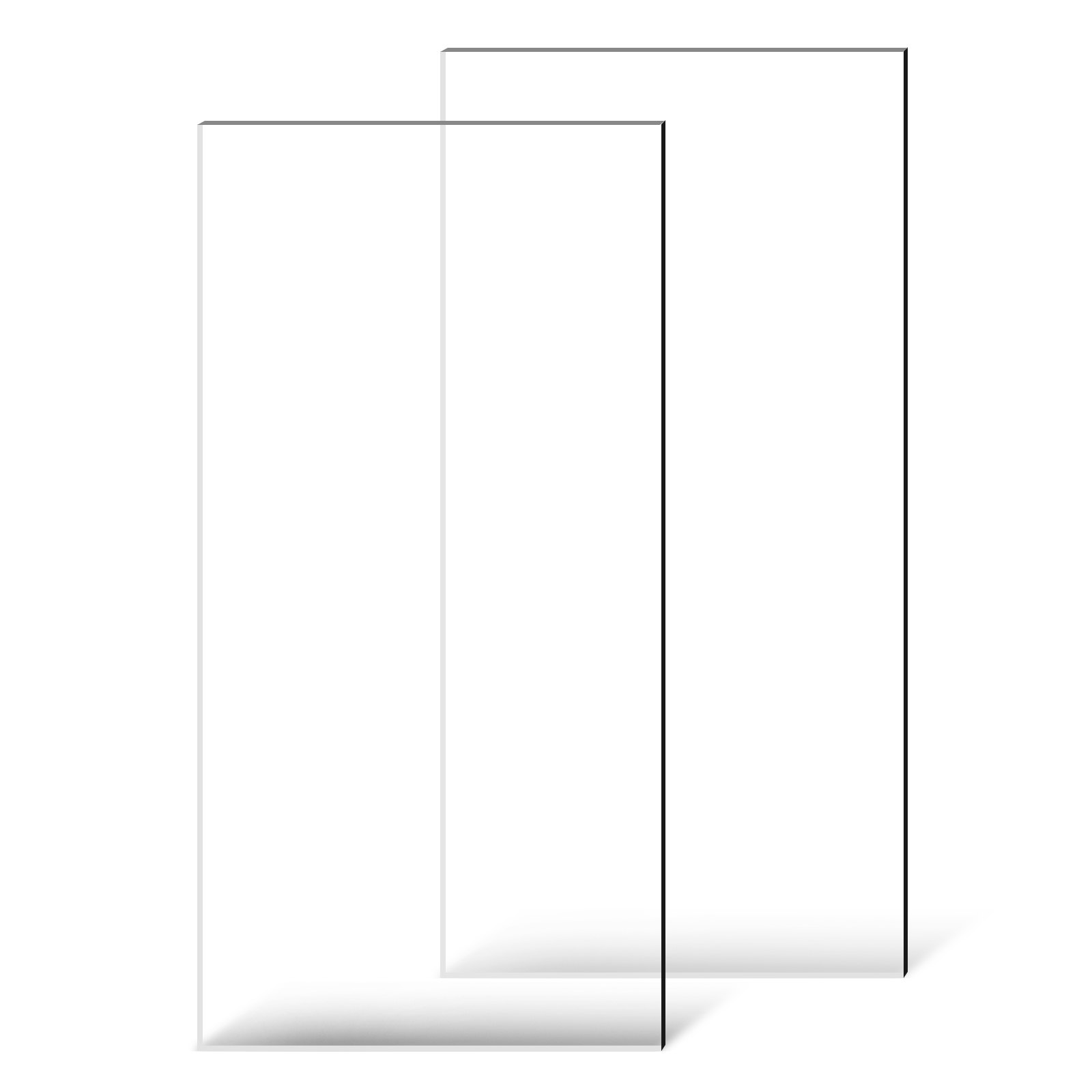 VEVOR Lastra Acrilica in Plexiglass, 610 x 1219 mm, Spessore 3 mm, Vetro Trasparente Fuso in Plastica Trasparente per Progetti di Artigianato, Vetro di Ricambio per Cornici, Espositore Fai da Te