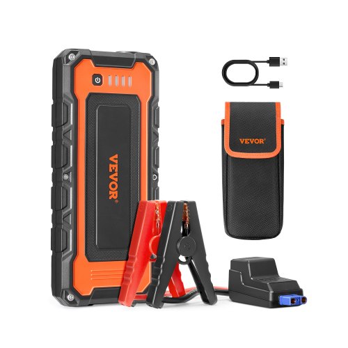 Avviatore di Emergenza, Picco da 3000 A Gruppo di Avviamento per Batteria Auto, con Cavi di Avviamento, Luce LED, per Motori a Benzina Fino a 10 L/Diesel 8 L | IT Avviatore di Emergenza, Picco da 3000 A Gruppo di Avviamento per Batteria Auto, con Cavi di Avviamento, Luce LED, per Motori a Benzina Fino a 10 L/Diesel 8 L | IT