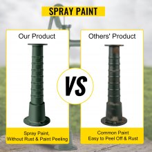 VEVOR Supporto della Pompa a Mano in Stile Retrò da Giardino Esterno, Base della Pompa dell'Acqua Manuale a Colore Verde in Ghisa, Base della Pompa Utilizzata in Stagni, Cortili e Giardini Familiari