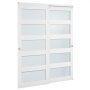 VEVOR Porta Scorrevole per Armadio, 1524 mm x 2032 mm, in Vetro Smerigliato a 5 Livelli con Kit Ferramenta, Lastra in Legno Massello e MDF con Superficie Impermeabile per Armadi Camere da Letto