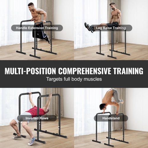 VEVOR Stazione Trazioni Portatile 150 Kg | Barra Per Pull-up A H Con Altezza Regolabile 8 Livelli - Allenamento Braccia E Schiena