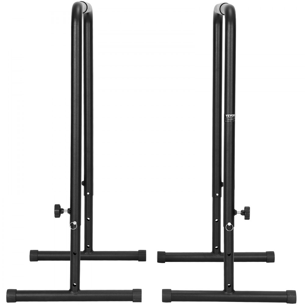 VEVOR Barre di Trazione Altezza Regolabile, Carico 200 kg per Fitness Dip Bar Station, Stabilizzatore, Parallele Push-up Stand, Parallele Barre per Allenamento Forza da Palestra da Casa