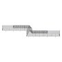 VEVOR Recinto per Polli Pollame a Tunnel, 729 x 200 x 61,5 cm, Tunnel per Polli da Cortile Esterno, Pollaio da Esterno con Telai Angolari, 2 Set, Adatto per Polli, Anatre, Conigli, Gabbia per Polli