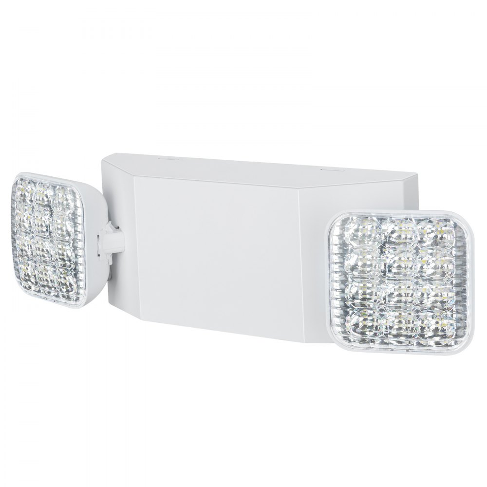 VEVOR Luci di Emergenza Commerciali 3 W Luce di Emergenza a LED Bianchi 6 Pezzi, con Batteria di Riserva da 180 minuti, 6 kg Montaggio a Soffitto o a Parete per Interruzioni di Corrente Aziendali