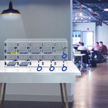 VEVOR Armadietto per cellulare in acrilico Tasca per armadietto con chiavi 10 slot Trasparente
