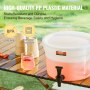 VEVOR Distributore di Bevande Capacità da 11 Litri Distributore di Succo di Plastica con Rubinetto e Coperchio, Distributore di Acqua per Succo di Limonata, Tè Freddo, per Ristoranti, Hotel, Feste