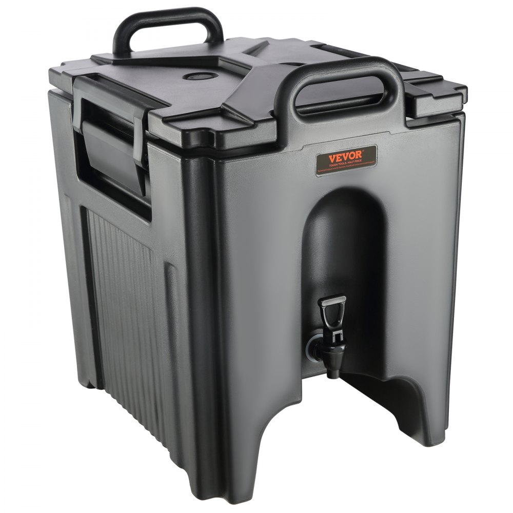 VEVOR Distributore per Bevande Isotermico con Rubinetto di Erogazione Capienza ca. 37,6 L Materiale Alimentare per Buffet Festa Evento, Contenitore Isotermico per Distribuzione Bevande Calde / Fredde
