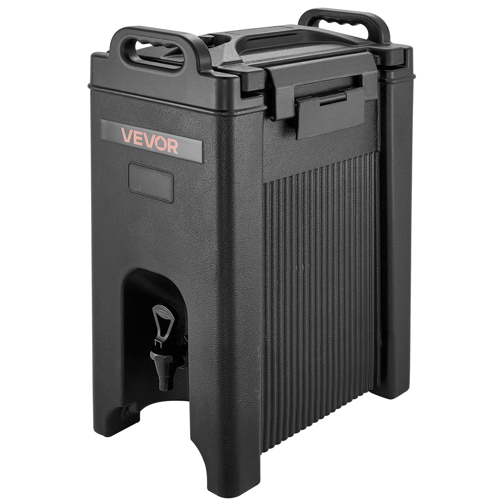 VEVOR Distributore di Bevande Isolato da 19 L Distributore di Bevande Calde e Fredde con Rubinetto e Maniglia, per Tè, Caffè e Acqua in Bar e Ristoranti, 2 Pezzi, Nero, Isolamento a Lunga Durata