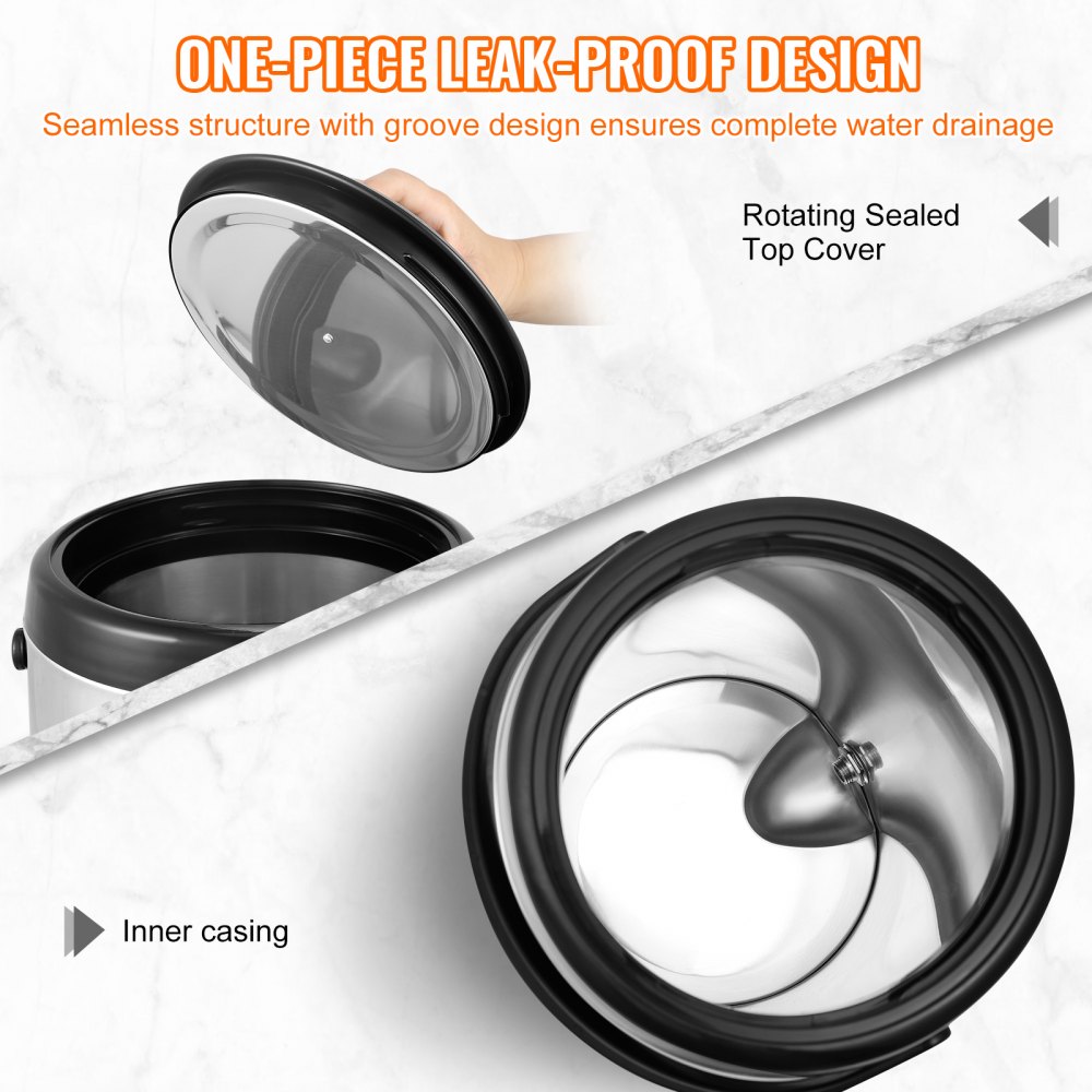 VEVOR Distributore per Bevande Isotermico con Rubinetto di Erogazione Capienza ca. 6 L Materiale Acciaio Inox per Buffet Festa Evento, Contenitore Isotermico per Distribuzione Bevande Calde / Fredde