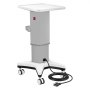VEVOR Carrello Medico con Sollevamento Elettrico e Portata Max di 50 kg, Ideale per Cliniche Ospedali e Laboratori, Supporto Stabile, Altezza Regolabile e Ruote Silenziose Girevoli a 360° con Blocco