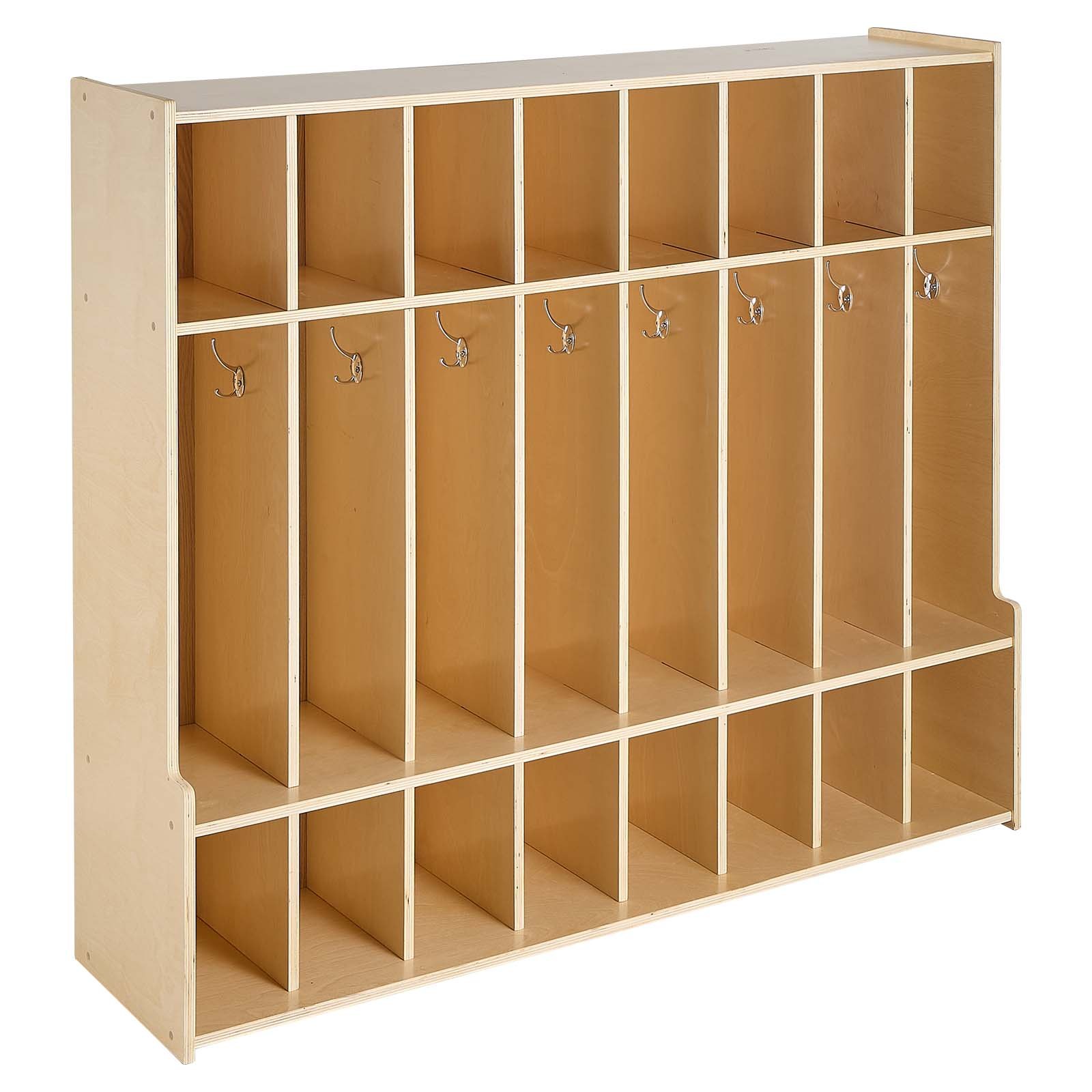 VEVOR Armadietto Aperto Porta Cappotti per Bambini 8 Scomparti, Armadio Porta Cappotti Scarpe per Spazio Asilo Nido Scuola Materna Camerette per Bambini Area Ricezione Scolastica, Mobiletto Armadio