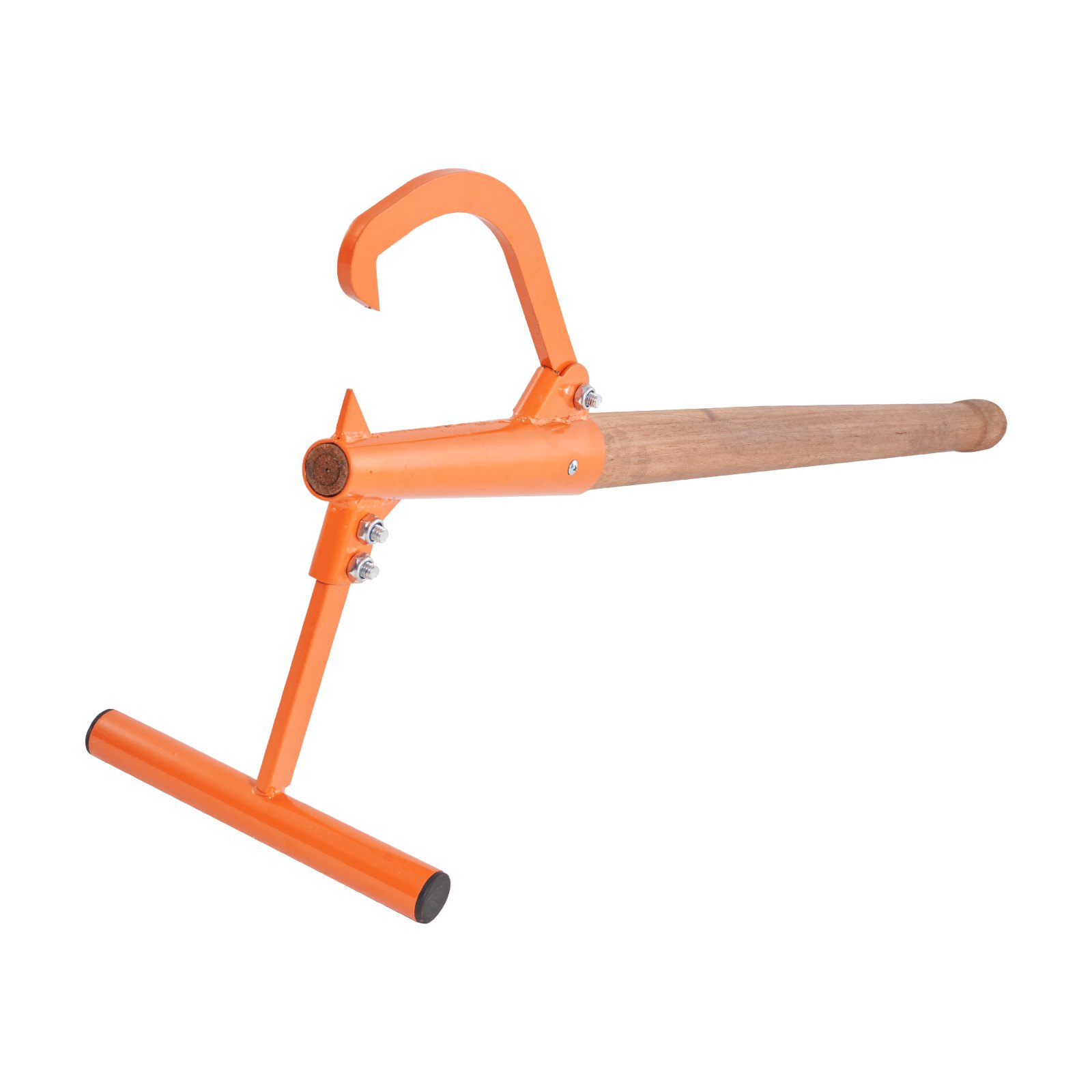 VEVOR Felling Lever, 1180 mm, Log Lifter with Wooden Handle, Log Turner with Adjustable Turning Hook, Forestry Hook, Felling Aid for Logs up to φ 38 cm, Log Lifter for Rolling, Cutting & Lifting Logs