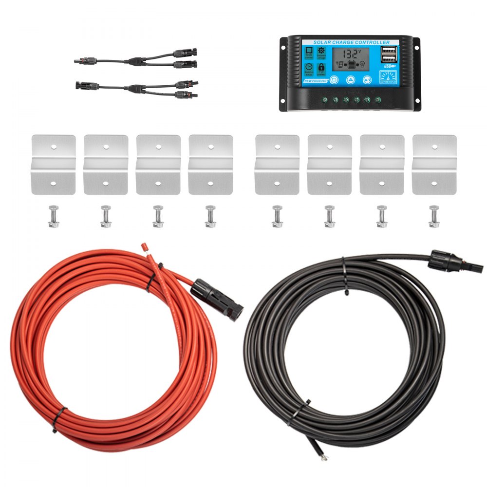 Vevor Kit Solare Fotovoltaico Pannello Regolatore Carica Controllore 2pz Da 200w