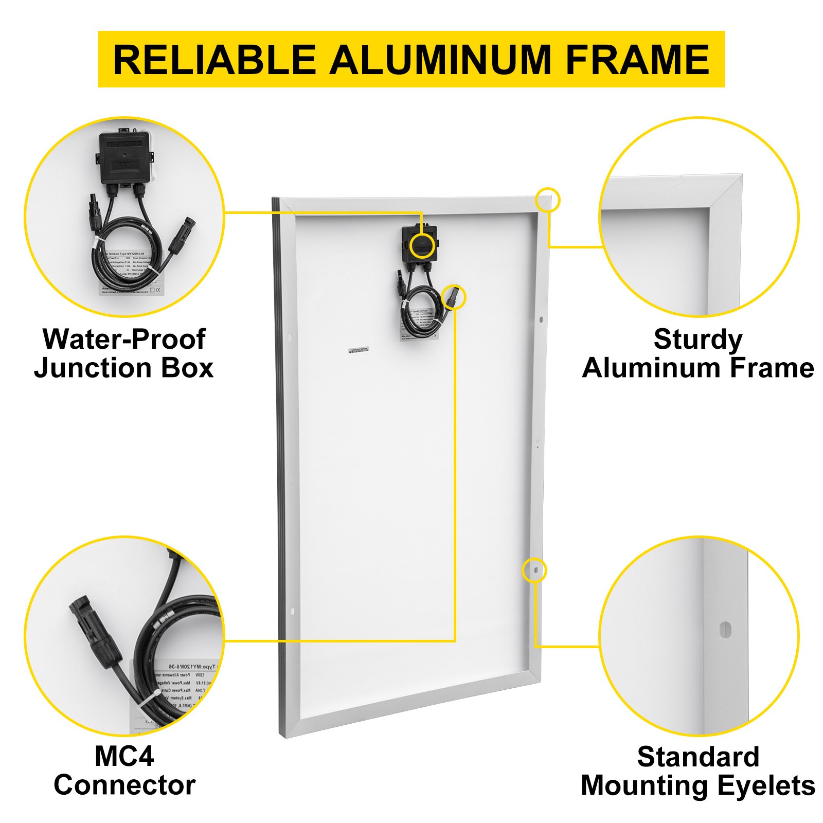 Vevor Kit Solare Fotovoltaico Pannello Regolatore Carica Controllore 2pz Da 240w