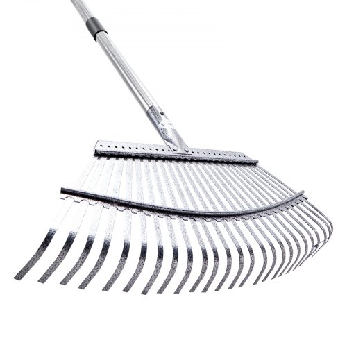 Rastrello Per Foglie BsBsBest 180 Cm – Testa Regolabile 25-45 Cm, Manico In Acciaio