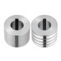 VEVOR 2 Rulli di Ricambio per Laminatoio in Metallo 4 Misure di Scanalature, Accessori per Utensili Fai Da Te per la Creazione di Gioielli, 1 Semicircolare e 1 Piatto, per Pressare Oro Argento Ottone