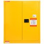 VEVOR Armadio di Sicurezza per Liquidi Infiammabili, 113,5 L, Armadio di Stoccaggio per Liquidi Infiammabili in Acciaio Laminato a Freddo, 109,5x46x127,25 pollici Antideflagrante Porte Chiusura Manuale