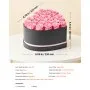 VEVOR Fiori Secchi Ornamentali 27 Rose Stabilizzate in Scatola a Forma di Cuore, Bouquet di Fiori Eterni Immortali, Rosa Eterna Vera, Ampia Gamma di Utilizzi Anniversario, Natale, Rosa