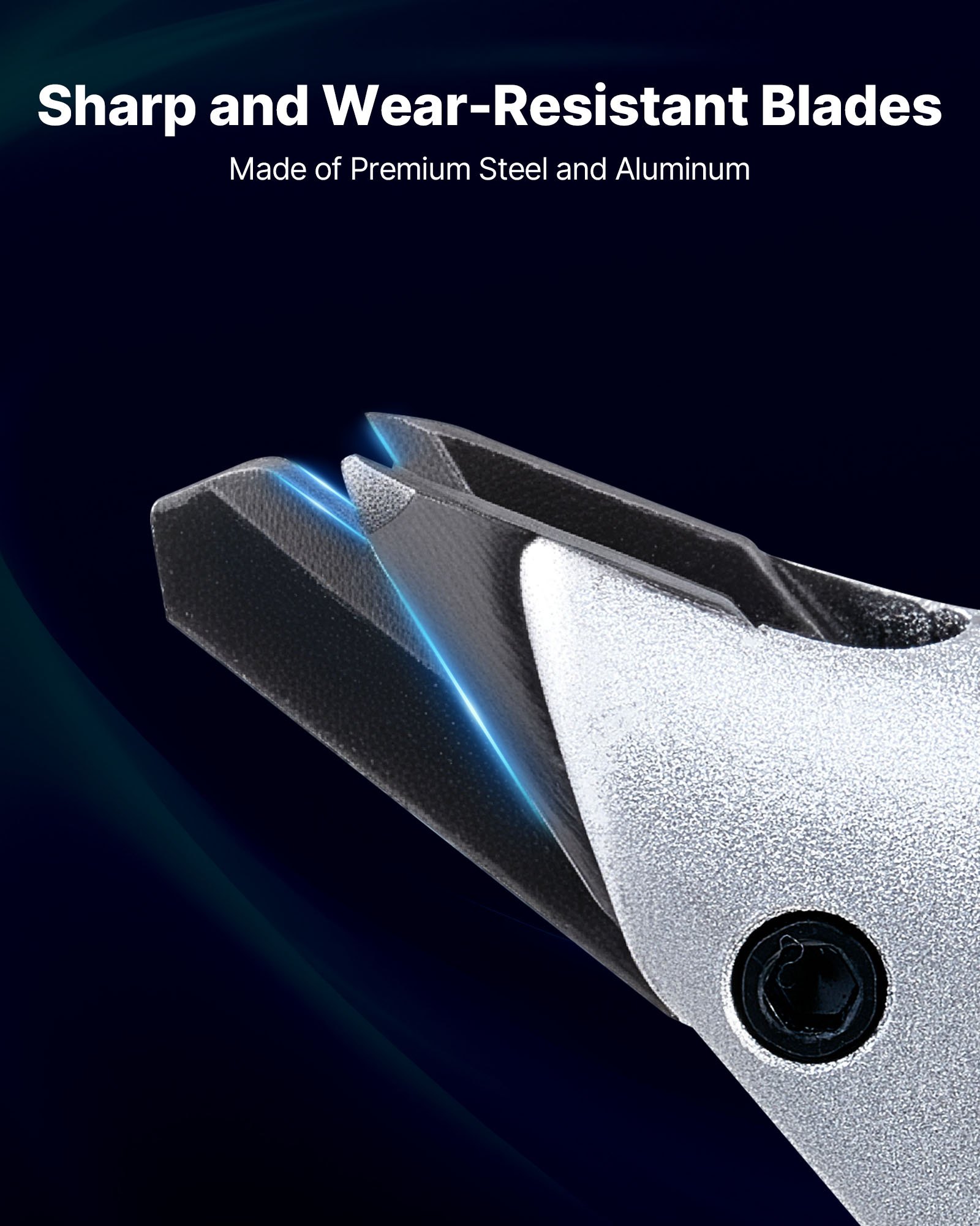 VEVOR Electric Metal Shear, 4.0-Amp Corded Sheet Metal Cutter with 360-Degree Swivel Head, Variable Speed, Continuous Cutting, Clean Cut for 1.22 mm Galvanized Steel, 1 mm Stainless Steel, 2500 SPM