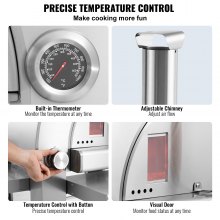 VEVOR Forno per pizza a doppio combustibile uso esterno, Forno per pizza portatile da 22", Forno per pizza per esterni alimentato a pellet gas con pietra pizza in cordierite, Forno per pizza a rotelle