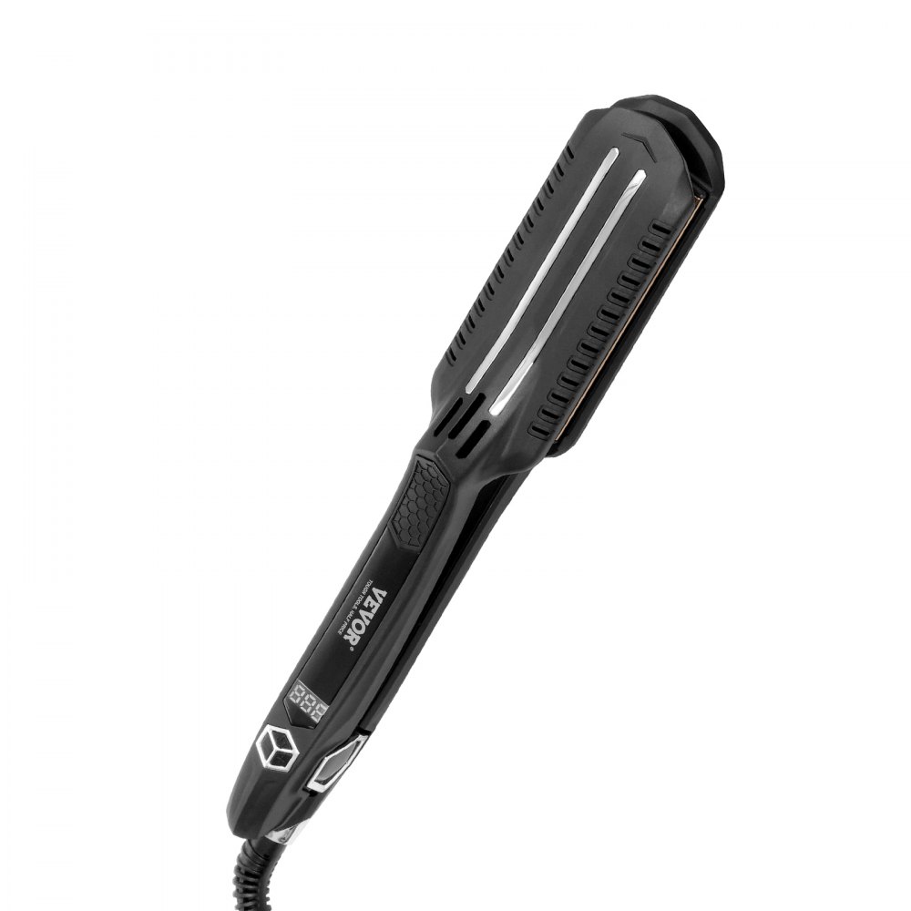 VEVOR Piastra per Capelli 300 x 45 x 60 mm Piastra per Capelli a Doppio Infrarossi con Schermo LCD, 19 Livelli di Temperatura, Piastra per Capelli a Riscaldamento Rapido per Uso Domestico in Salone