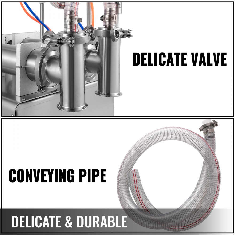 VEVOR Macchina Riempitrice Pneumatica 50-500ml Riempitrice per Liquida 220V