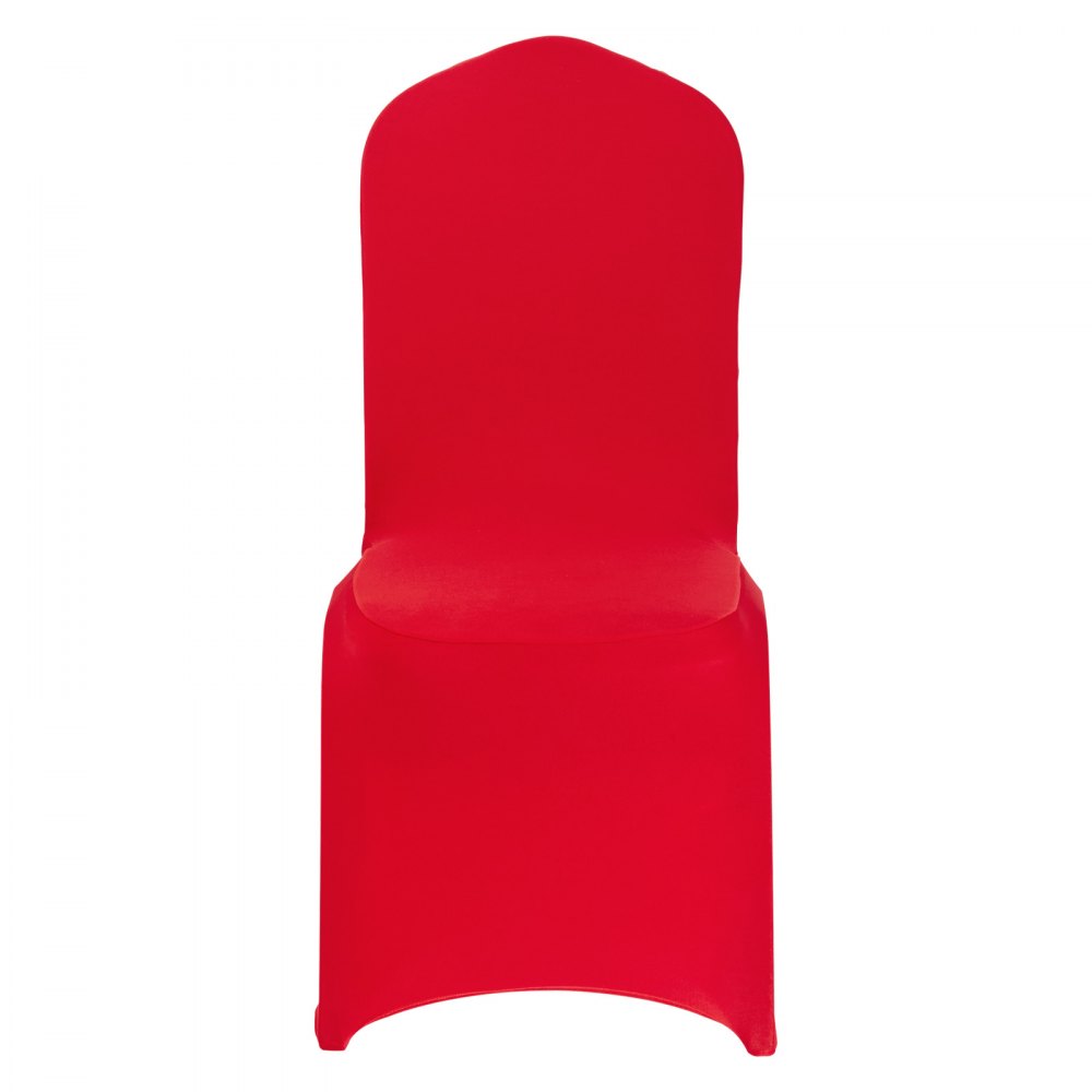 VEVOR Coprisedie per Sedia, 50 Pezzi, Coprisedie in Poliestere e Spandex Lavabili e Rimovibili per Feste di Matrimonio, Banchetti da Sala da Pranzo, Adatti a Sedie 51 x 45 x 95 cm, Rosso