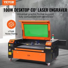 VEVOR Macchina Incisione Laser Compatta Stampante CO2 100W Piano Lavoro 60x90cm