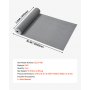 VEVOR Tappeto Antiscivolo Drenante 90 x 500 cm Tappeto a Griglia per Spazi Umidi Piscina Pavimentazione Garage Ristorante Terrazza, Rotolo di Tappetino Grigliato per Aree Umide Drenante, Grigio