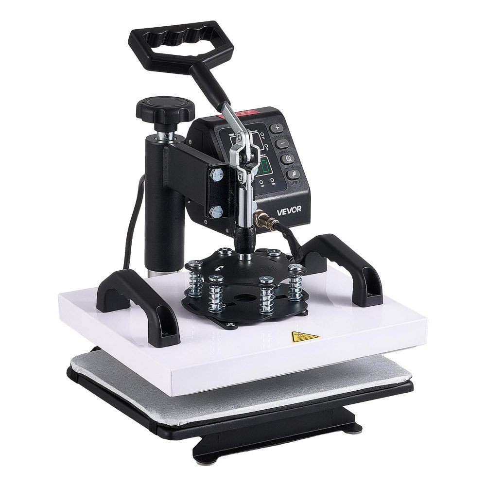 VEVOR Pressa a Caldo 30 x 20 cm a Sublimazione con Braccio Oscillante, Termopressa Riscaldamento Rapido e Uniforme, Controllo Digitale di Tempo e Temperatura, per Magliette Borse in Tela Federe Calze