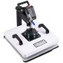 VEVOR Pressa a Caldo 38 x 38 cm Combinazione 2 in 1 per Sublimazione, Termopressa Rotazione a 360° Riscaldamento Rapido, Controllo Digitale Tempo e Temperatura, per Tessuti Magliette Federe Cappelli
