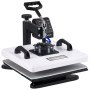 VEVOR Pressa a Caldo 38 x 38 cm Combinazione 2 in 1 per Sublimazione, Termopressa Rotazione a 360° Riscaldamento Rapido, Controllo Digitale Tempo e Temperatura, per Tessuti Magliette Federe Cappelli