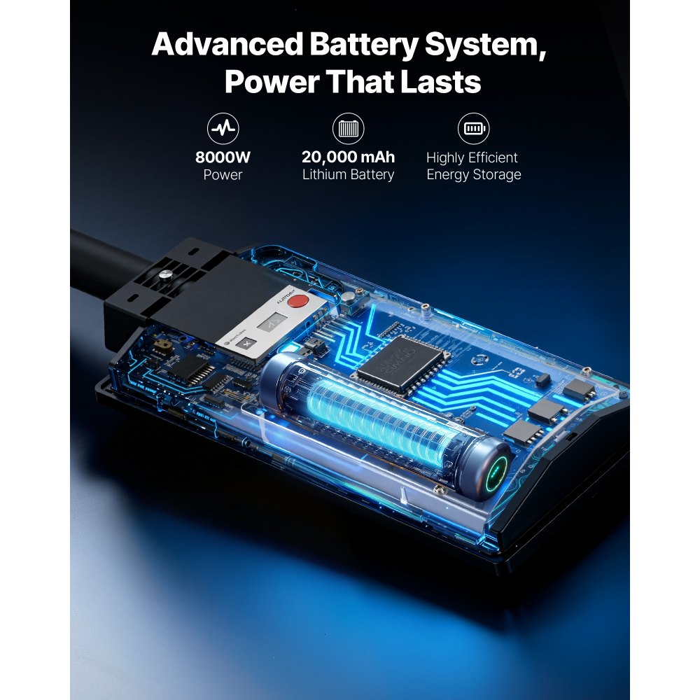 VEVOR Lampioni Solari da Esterno da 8000 W 450000 LM, Faretto per Parcheggio Commerciale Lampada di Sicurezza a LED con Sensore di Movimento, Illuminazione Esterna per Garage 3 pezzi