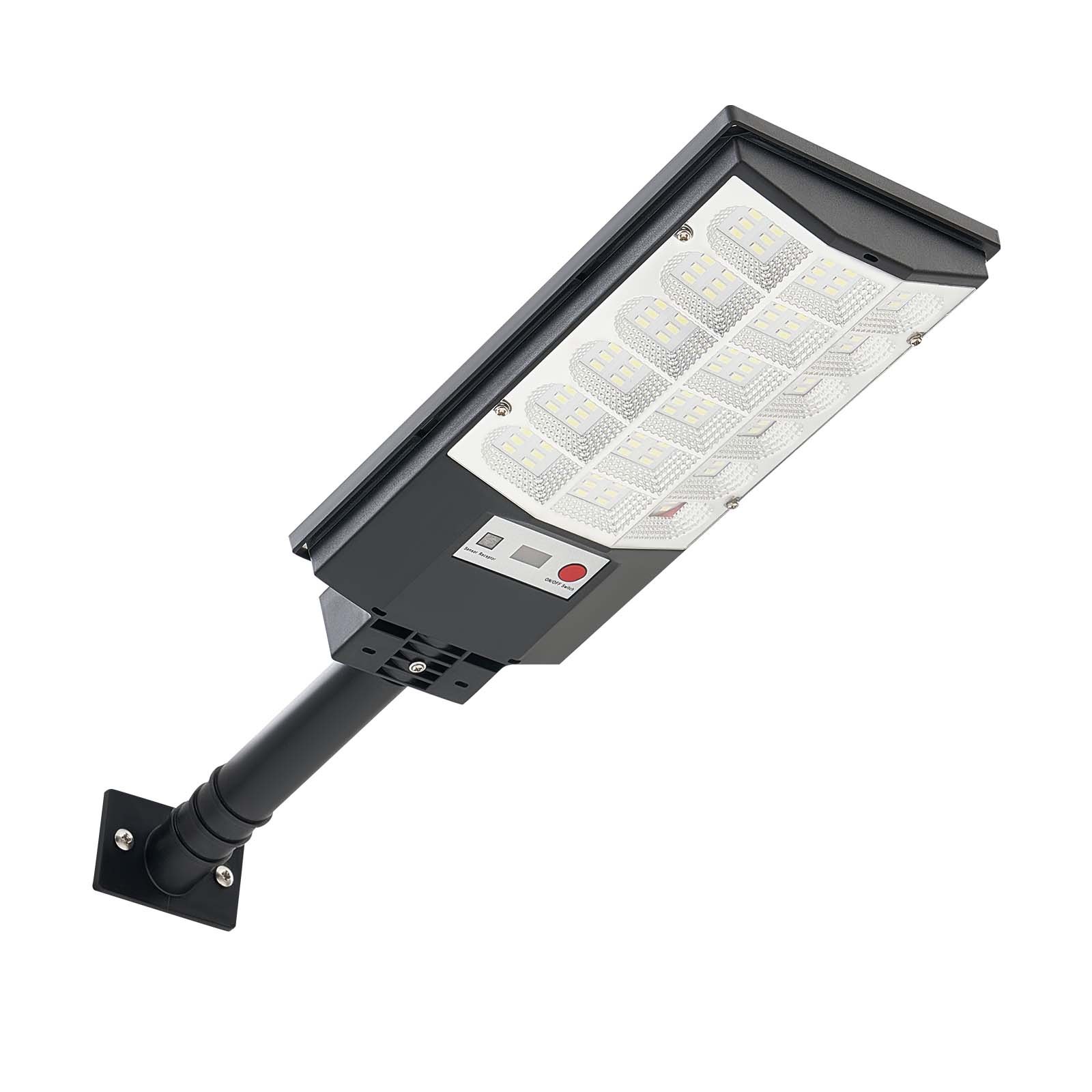 VEVOR Lampioni Solari 500 W per Esterno 50000 LM, Faretto Solare per Parcheggio Commerciale dal Tramonto all'Alba, Lampada di Sicurezza a LED con Sensore di Movimento, Illuminazione Esterna