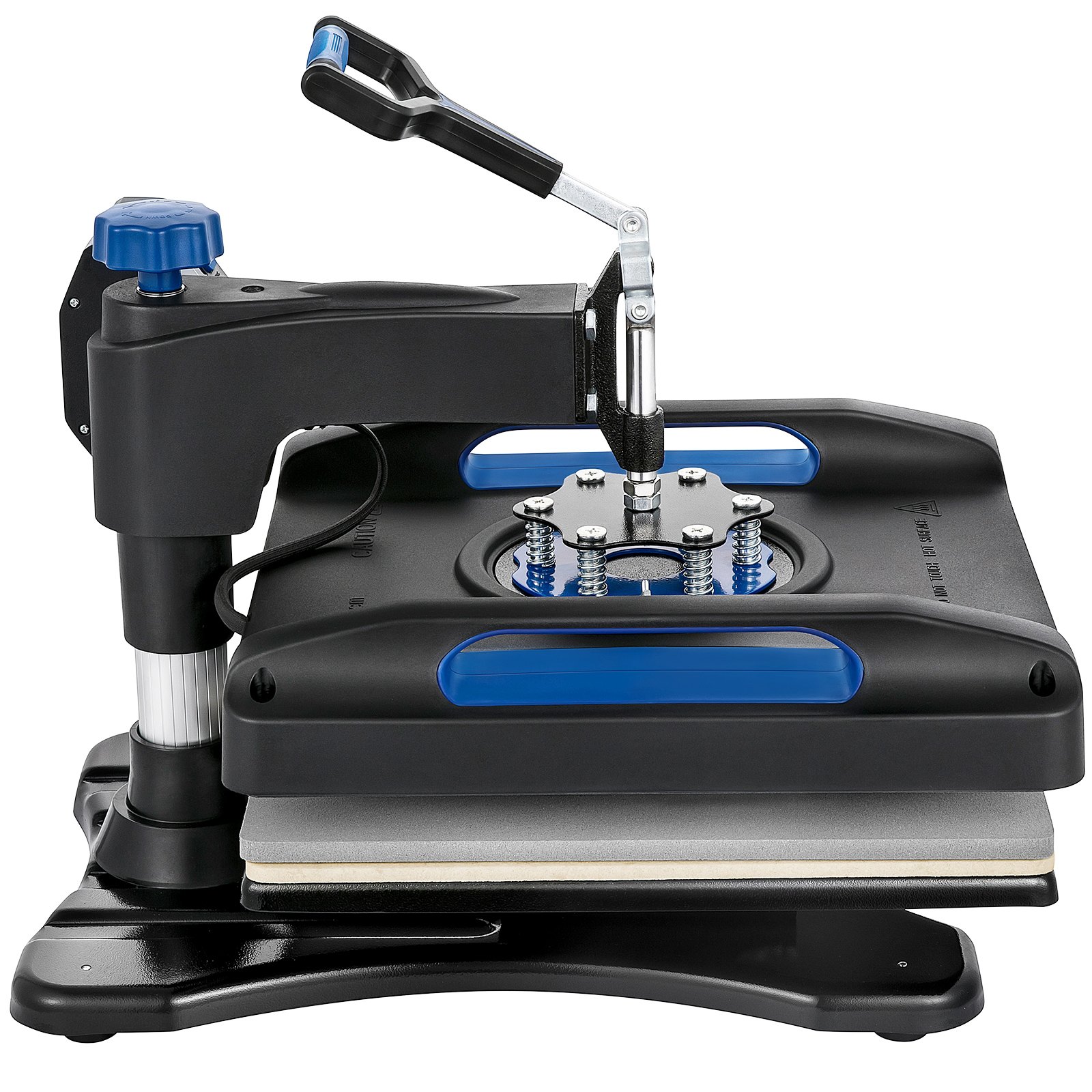 VEVOR Pressa di Calore, Riscaldamento Rapido, Oscillante Sublimazione Digitale, per Maglietta Stampante Trasferimento in Vinile, Superficie Antiscottatura, Borsa, Striscione, Cuscino, Blu 38 x 38 cm