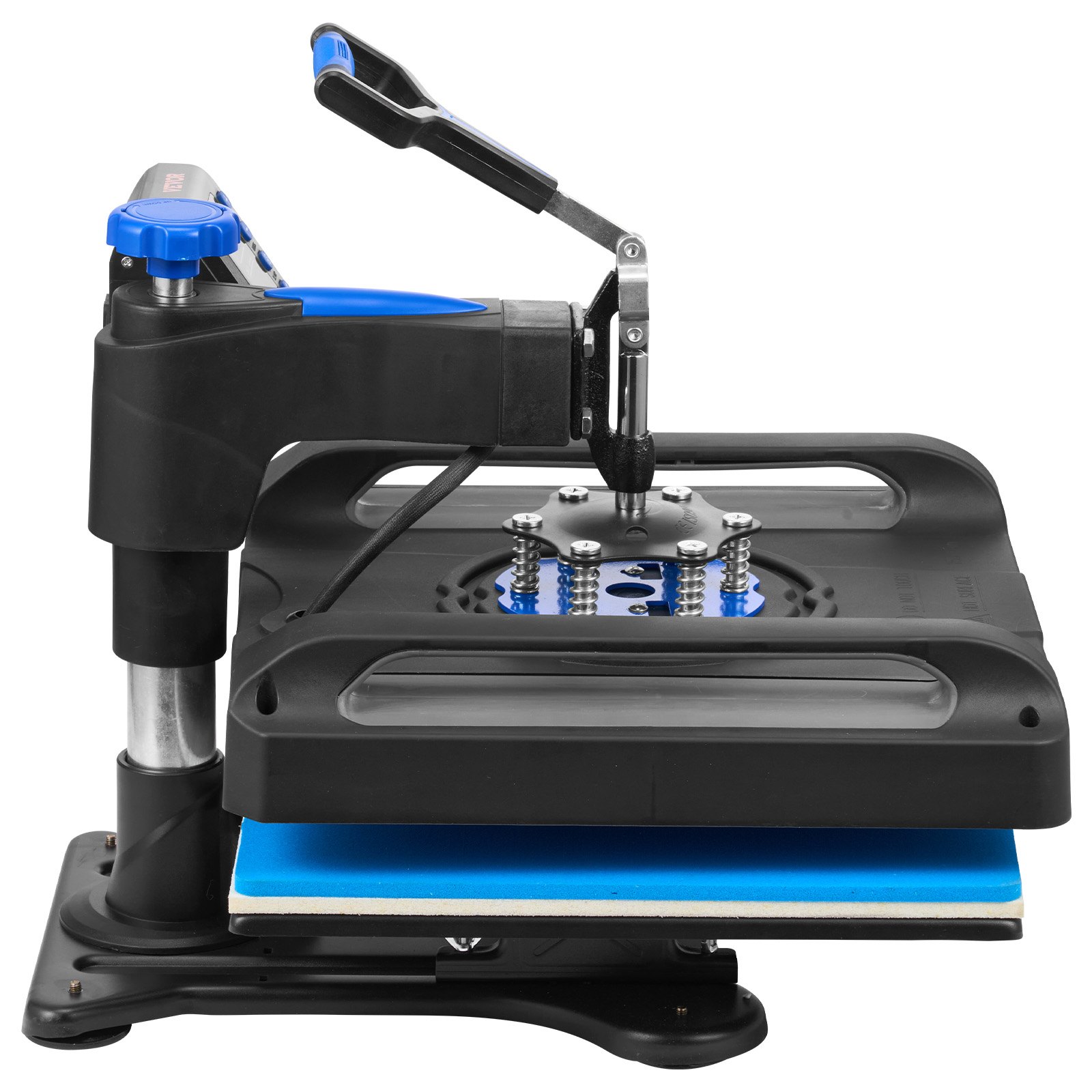 VEVOR Pressa di Calore, Riscaldamento Rapido, Oscillante Sublimazione Digitale, per Maglietta Stampante Trasferimento in Vinile, Superficie Antiscottatura, Borsa, Striscione, Cuscino, Blu 38 x 38 cm