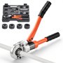 VEVOR Pinza di Crimpatura Idraulica per Tubi in Alluminio e Plastica PEX, Raccordi per Tubi con Ganasce U16 U20 U25 U32, Custodia per il Trasporto, Kit di Crimpatura per Riparazione