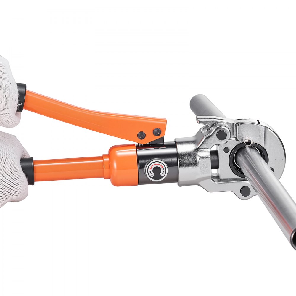 VEVOR Pinza Crimpatrice Idraulica, Pinza Crimpatrice per Tubi in Acciaio Inossidabile, Raccordi per Tubi con Ganasce V12 V15 V18 V22 V28, Custodia per il Trasporto, Kit di Crimpatura