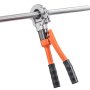 VEVOR Pinza Crimpatrice Idraulica, Pinza Crimpatrice per Tubi in Acciaio Inossidabile, Raccordi per Tubi con Ganasce V12 V15 V18 V22 V28, Custodia per il Trasporto, Kit di Crimpatura
