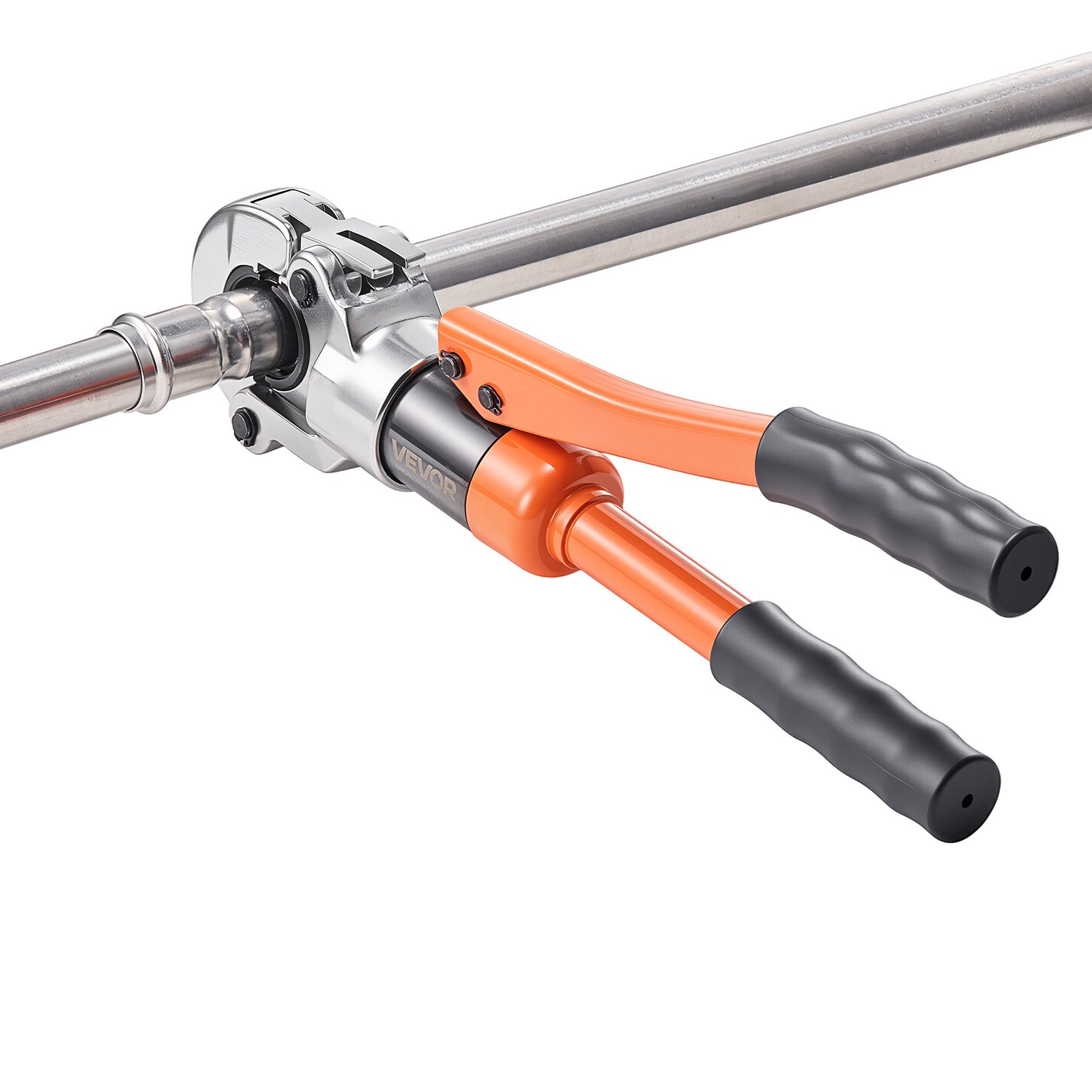 VEVOR Pinza Crimpatrice Idraulica, Pinza Crimpatrice per Tubi in Acciaio Inossidabile, Raccordi per Tubi con Ganasce V12 V15 V18 V22 V28, Custodia per il Trasporto, Kit di Crimpatura